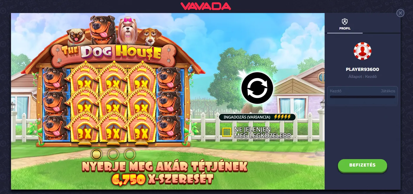 Vavada 100 free spins játékok listája