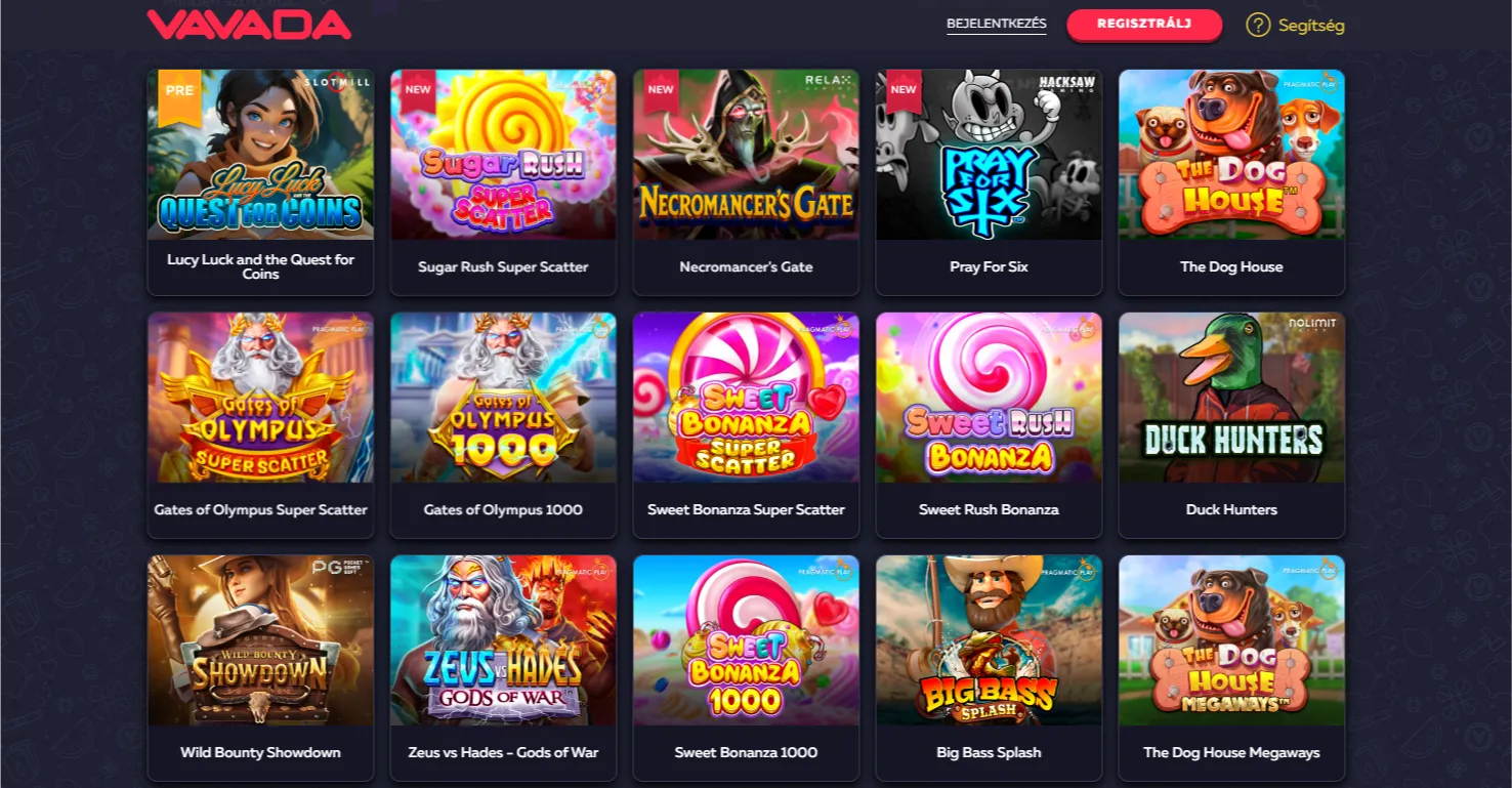 Vavada Casino játékok: slotok, élő kaszinó